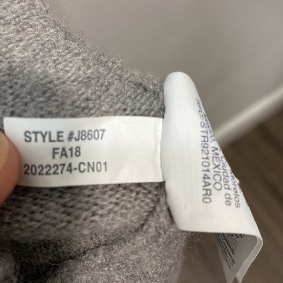 MADEWELL Kent Colorblock cardigan long beige gray J8607 - Picture 3 of 7